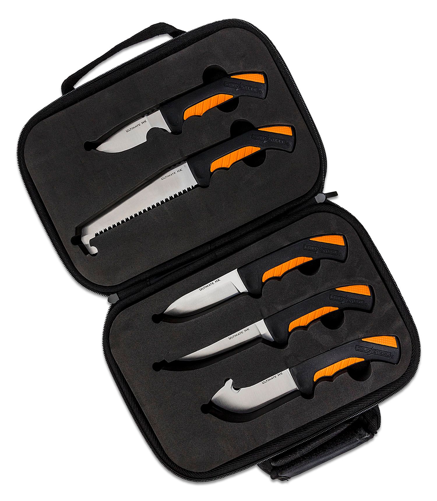 Cold Steel Fixed Blade Hunting Kit, 5 Knives and Carrying Case