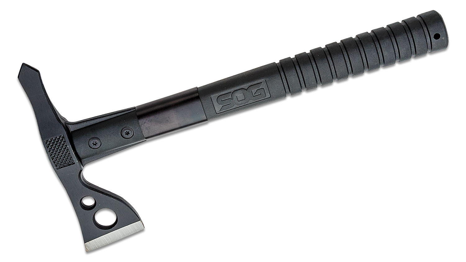 thumbnail image 2 of SOG FastHawk Stainless Steel Tomahawk Axe - Black Fixed Blade With GRN Handle & Sheath (F06TNCP) 2 of 2
