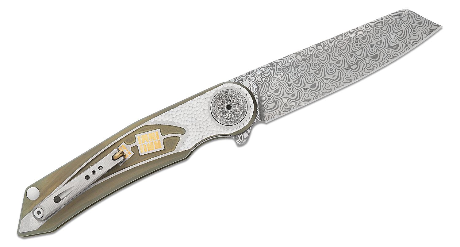 The Londoner Damascus Steel Liner Lock Folding Knife – Forseti Steel