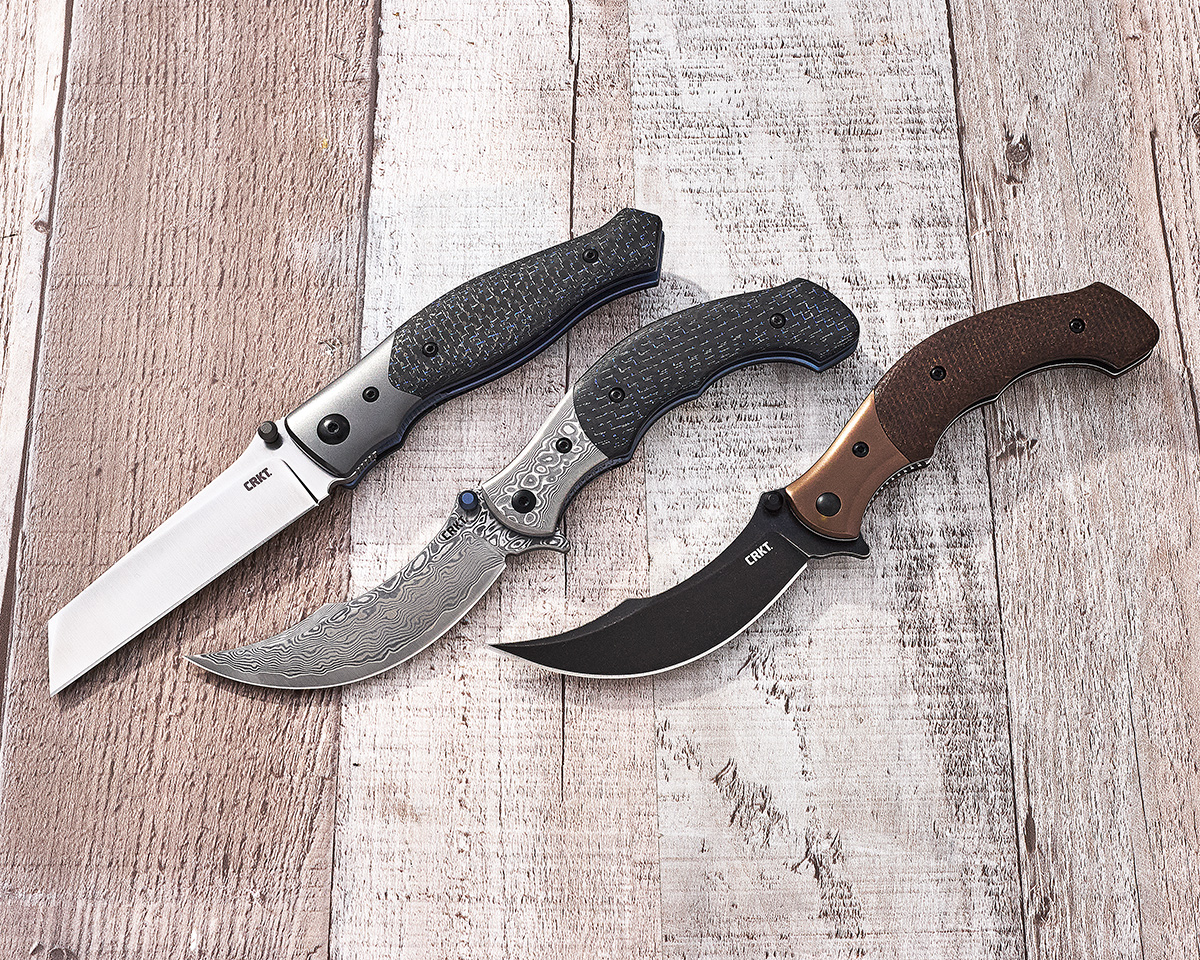 thumbnail image 2 of CRKT Ritual Compact Assisted Opening Knife - Persian Blade 12C27 Steel With Micarta Handle 2 of 9