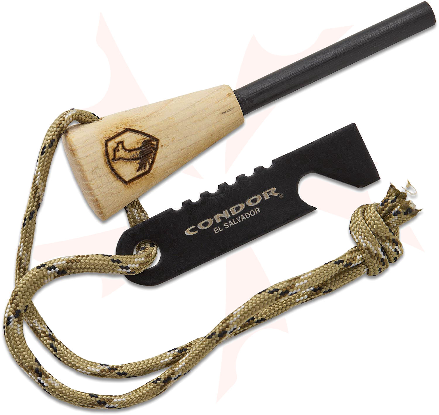 Condor Tool & Knife CTK001-FSW Ferro Fire Starter, Burnt American