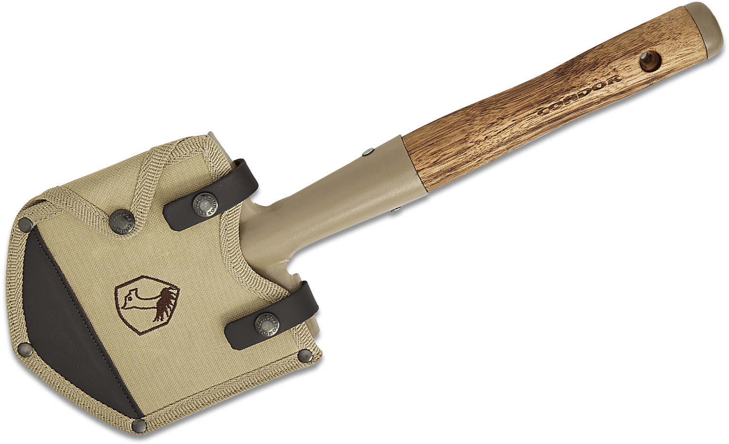 Condor Tool & Knife CTK2810-6 Camping Shovel, Canvas Sheath