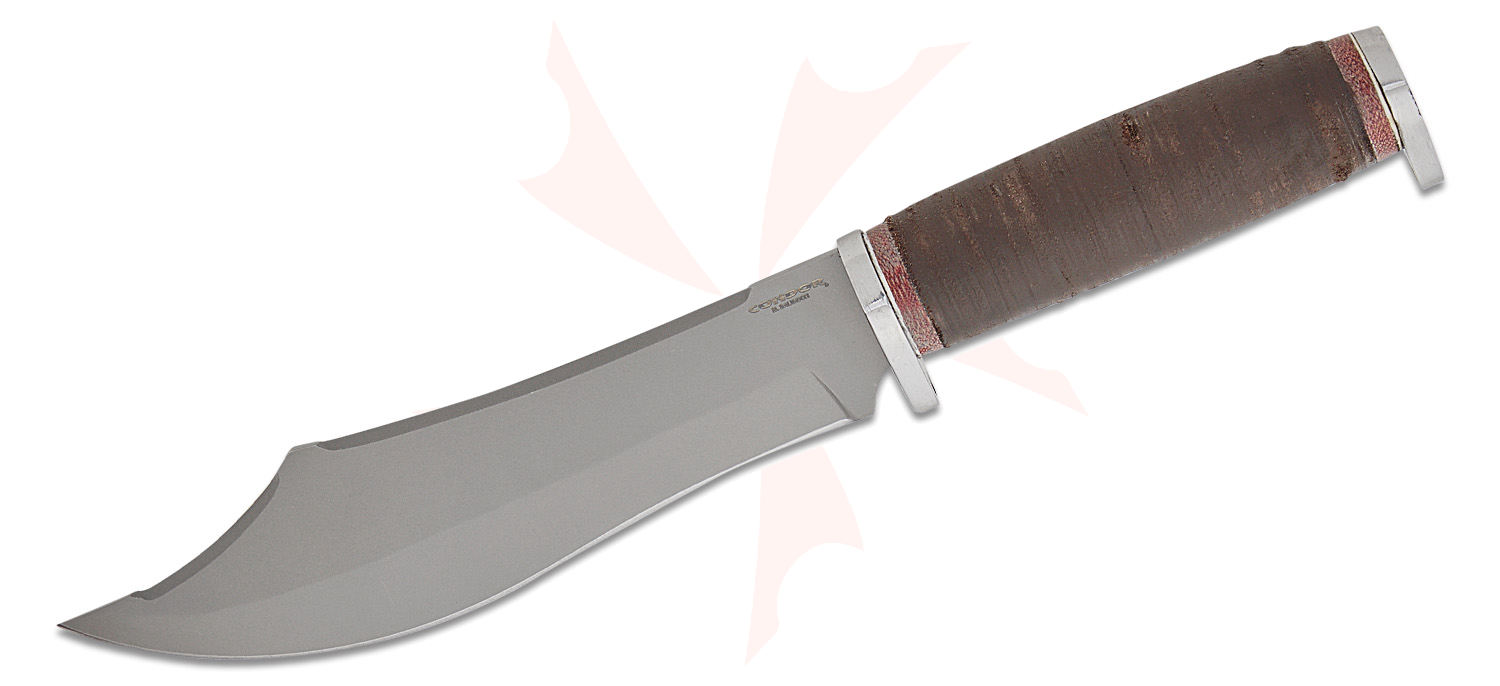 Condor Tool & Knife CTK3975-7.0 HC Gray Pioneer Bowie Knife Fixed
