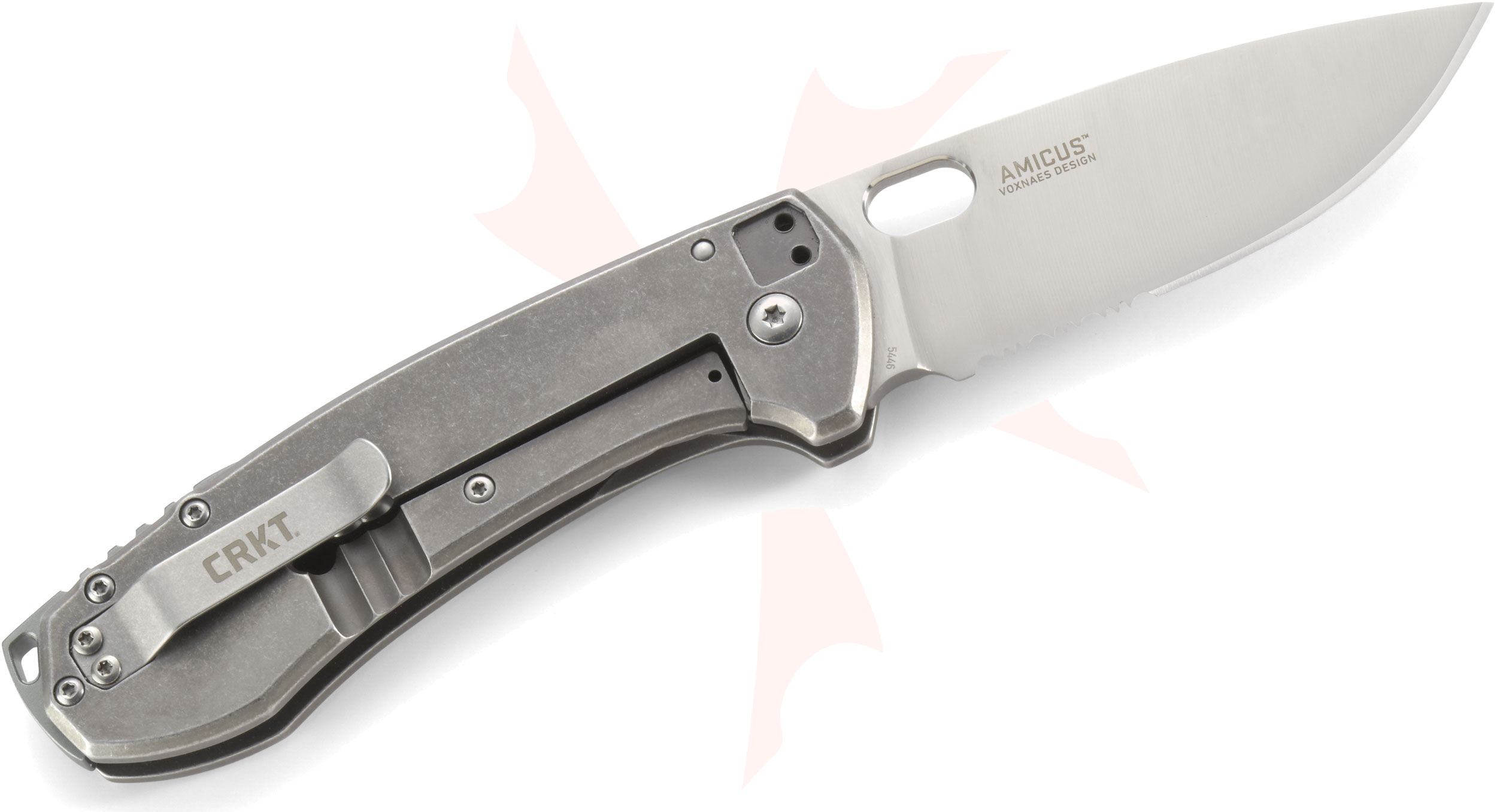 Columbia River CRKT 5446 Jesper Voxnaes Amicus Folding Knife 3.407