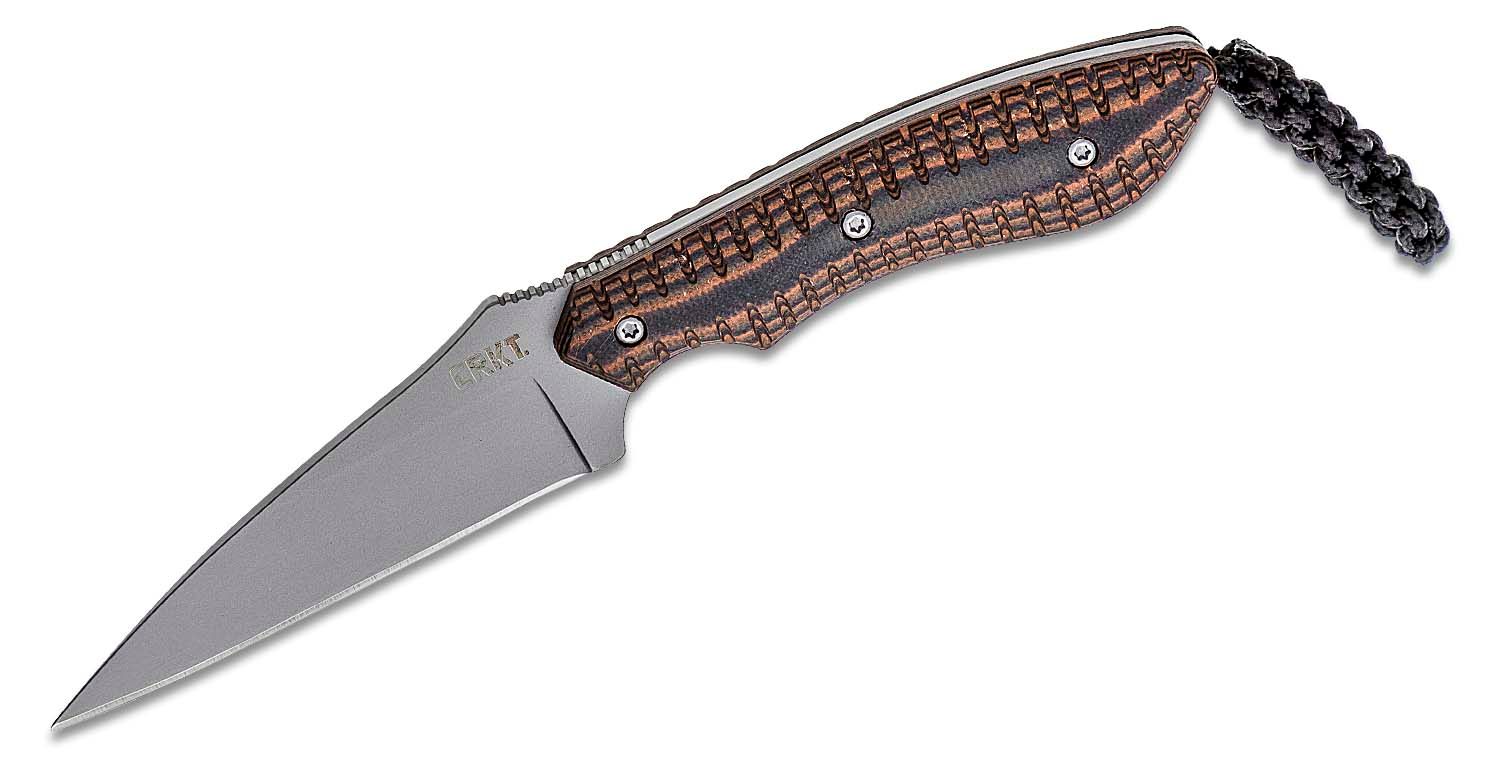 Columbia River CRKT 2388 Folts S.P.E.W. Small Pocket Everyday Wharncliffe  Fixed 3 Blade, G10 Handles - KnifeCenter