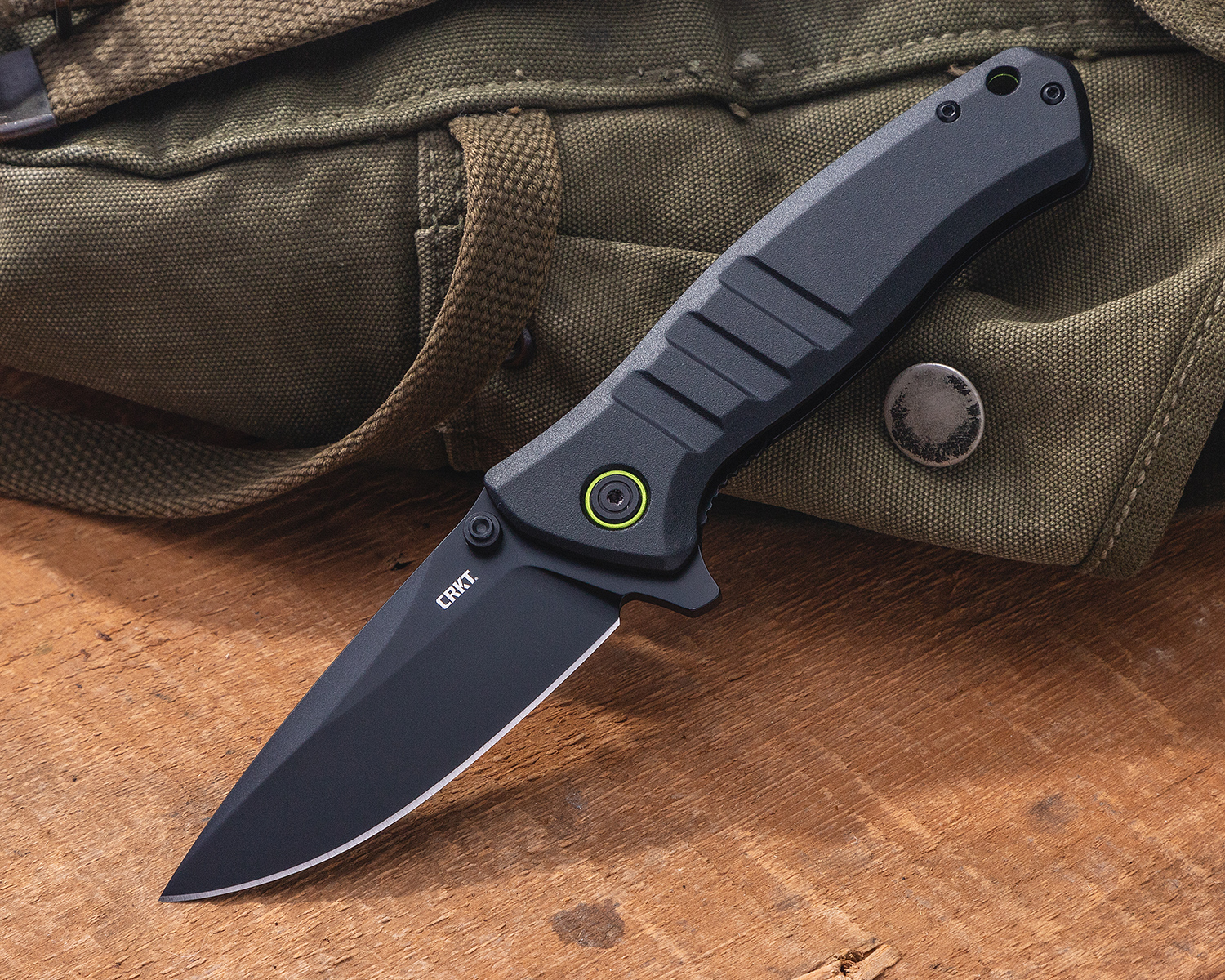 Columbia River CRKT 6295 TJ Schwarz Dextro Flipper Knife 3.18