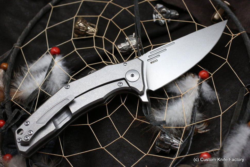 Custom Knife Factory Evgeniy Muan MORRF-4 Flipper 3.5