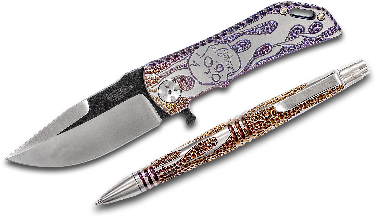 Darrel Ralph Designs Custom Dominator 35 Flipper Knife Set 3.5