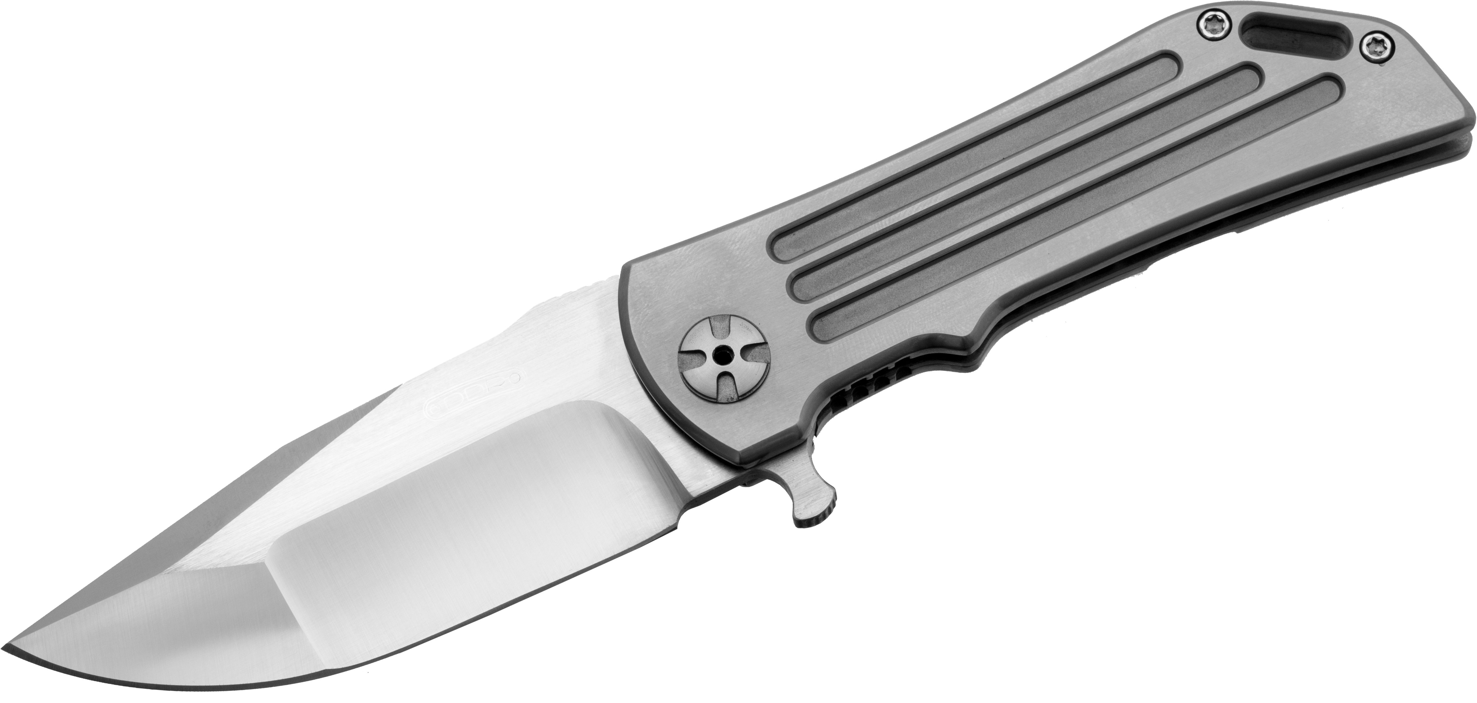 Darrel Ralph Designs Custom Level 2 Dominator 3.75" S35VN Compound Ground  Blade, Titanium Handles, Mokuti Clip - KnifeCenter - Dominator Level 2 -  Discontinued