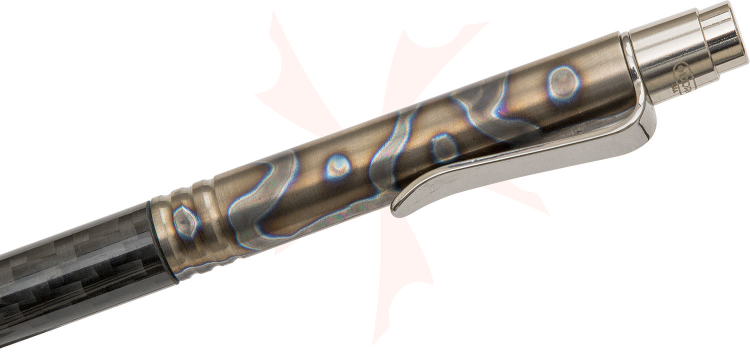 Darrel Ralph Designs Custom DDR Flamed Titanium and Carbon Fiber Go Pen ...