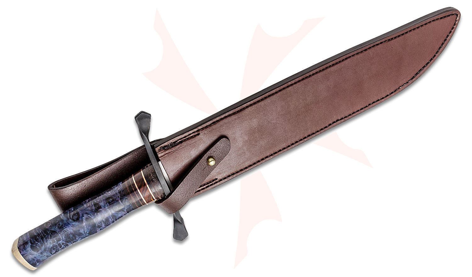 Dawson Knives Custom Old Missouri Western Bowie Fixed Blade Knife