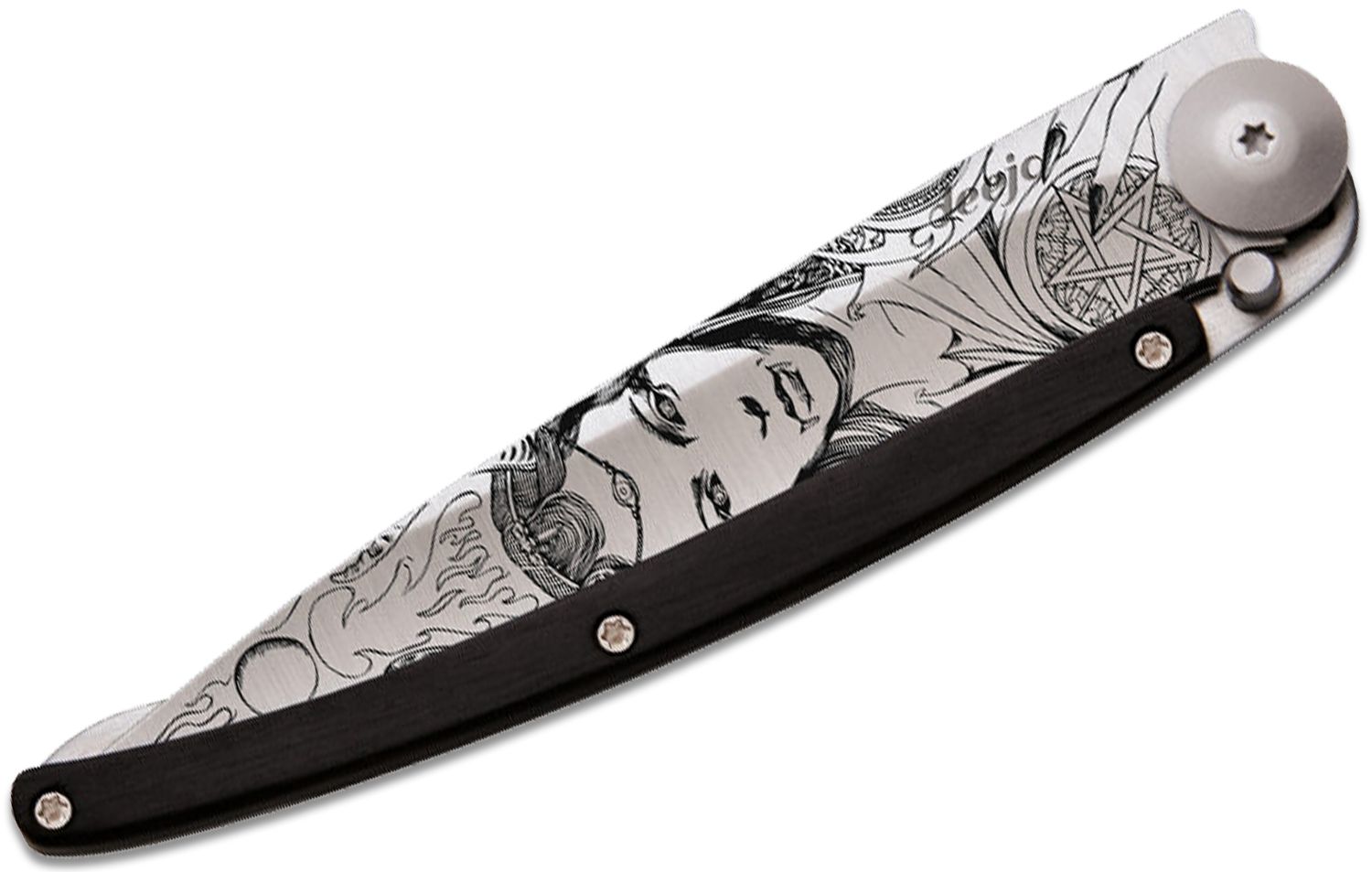 Deejo Knives Tattoo Succubus 37g Folding Knife 3.75