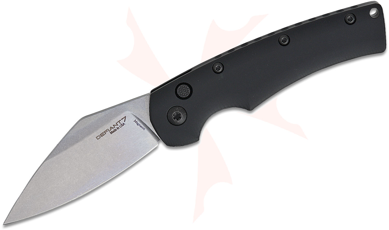 Defiant 7 Ryan Johnson Seax Push Button AUTO Folding Knife 3.5