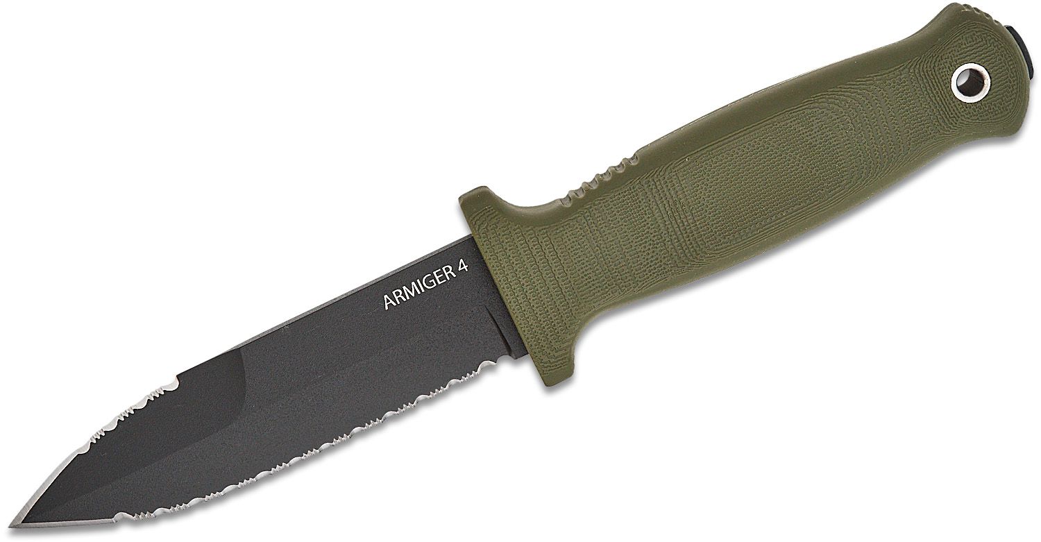 11 3/4 Tactical Fixed Blade Knife Partially Serrated Edge On Spear Po –  KCCEDGE