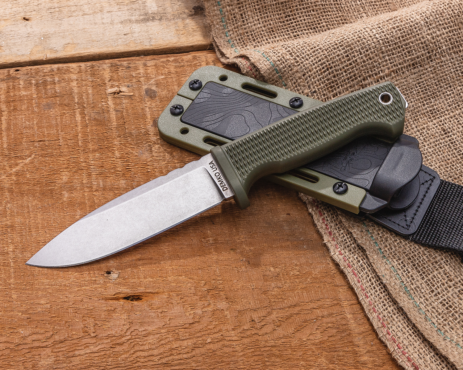 Demko Knives Machine Ground FREEREIGN Fixed Blade Knife 5" CPMMagnaCut