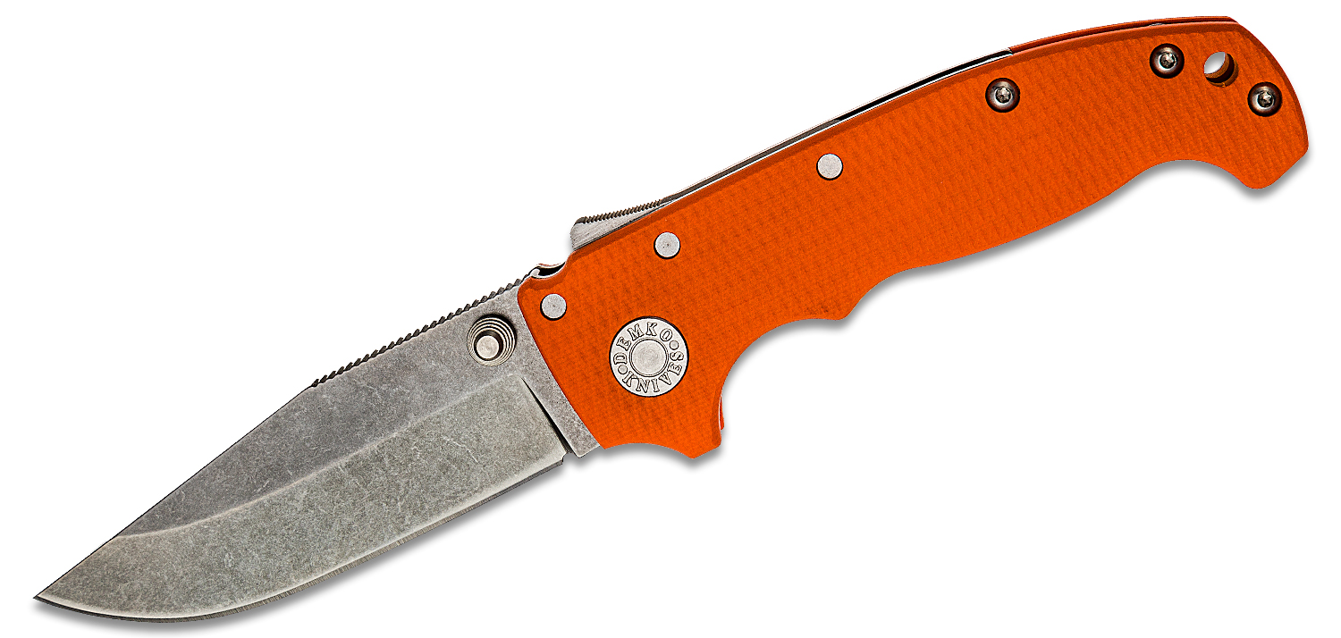 マークX DEMAND タイロッド オレンジ Andrew Demko Machine Ground AD20 Shark Lock Folding Knife 3.5
