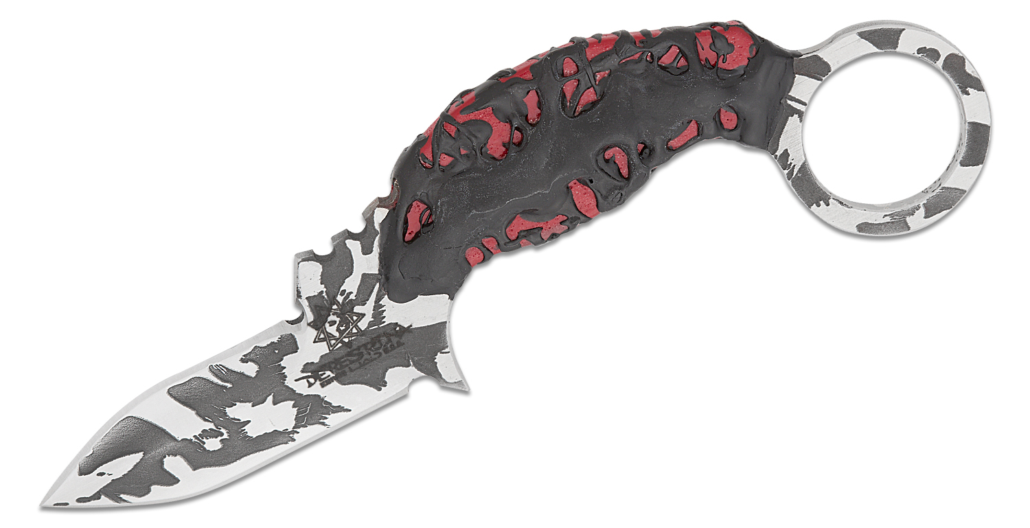 Rich Derespina Custom Neck Bite Karambit Fixed Blade Knife 2.5" 154CM