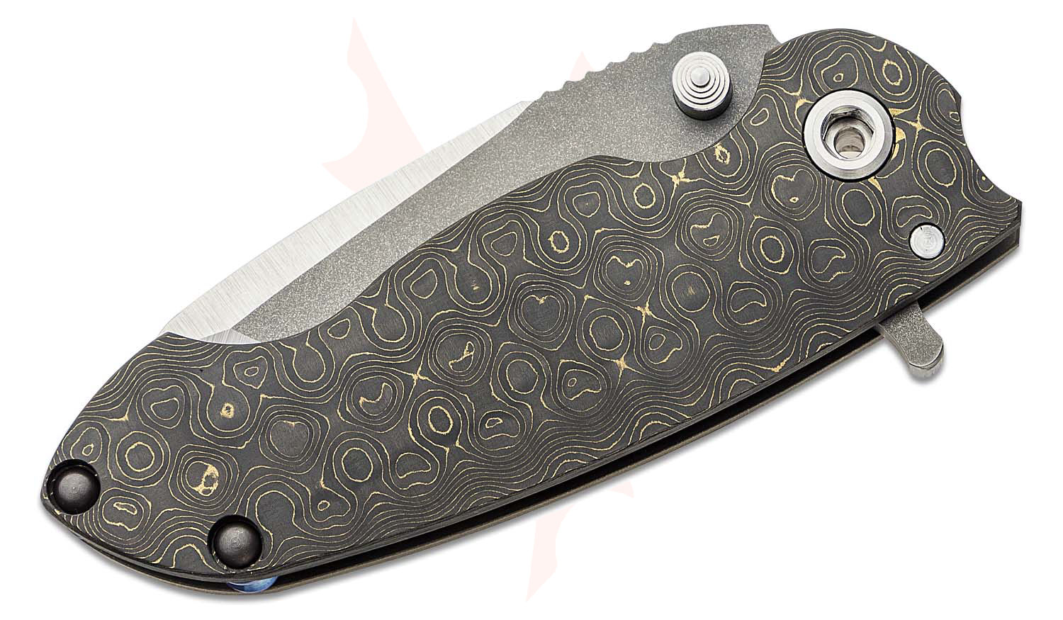 DireWare Custom SOLO V5 Flipper Knife 3.75" CPMS110V Satin/Blasted