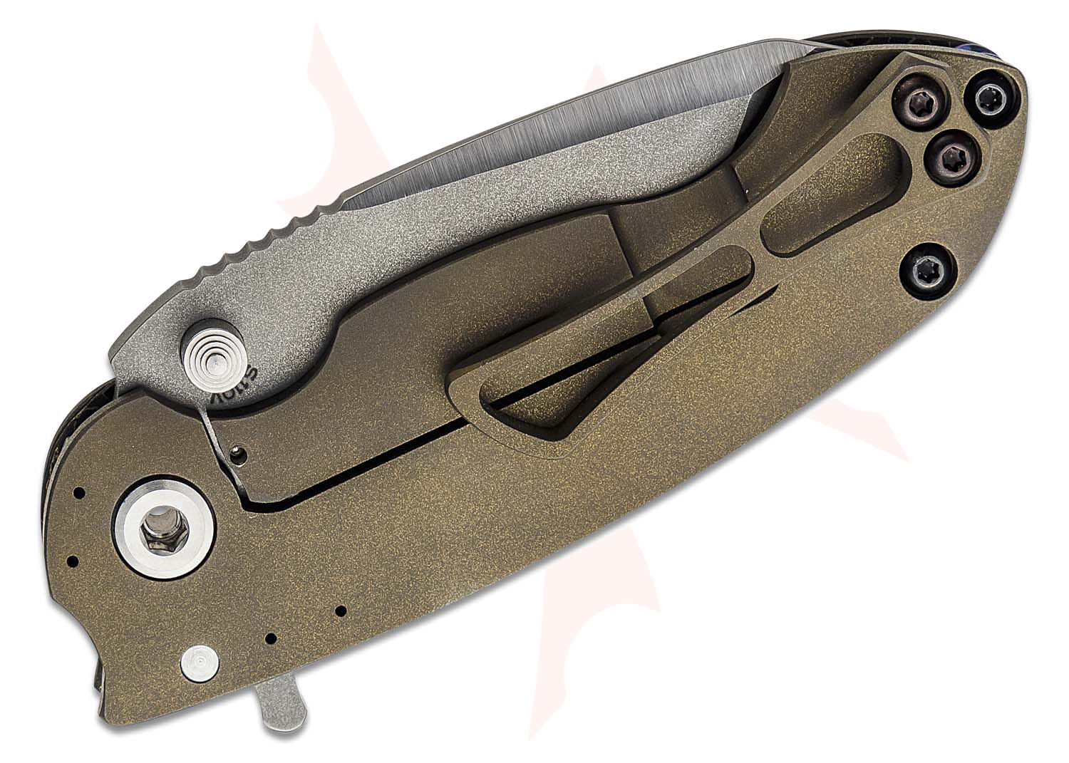 DireWare Custom SOLO V5 Flipper Knife 3.75" CPMS110V Satin/Blasted