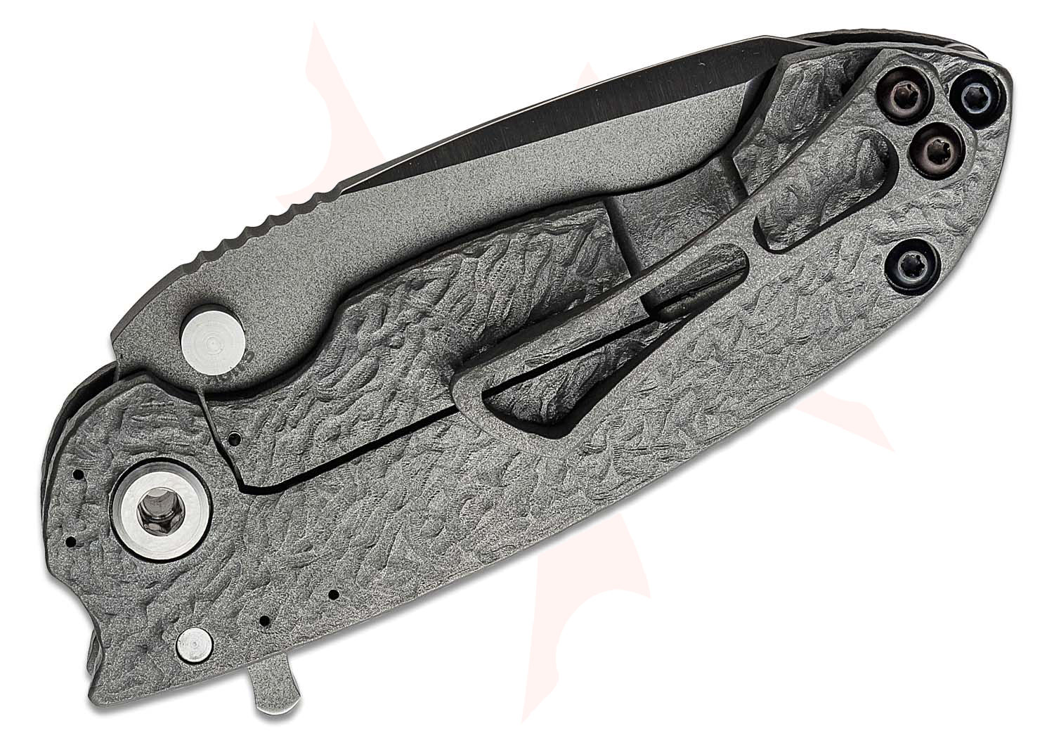 DireWare Custom SOLO V5 Flipper Knife 3.75" CPMS110V Satin/Blasted Non