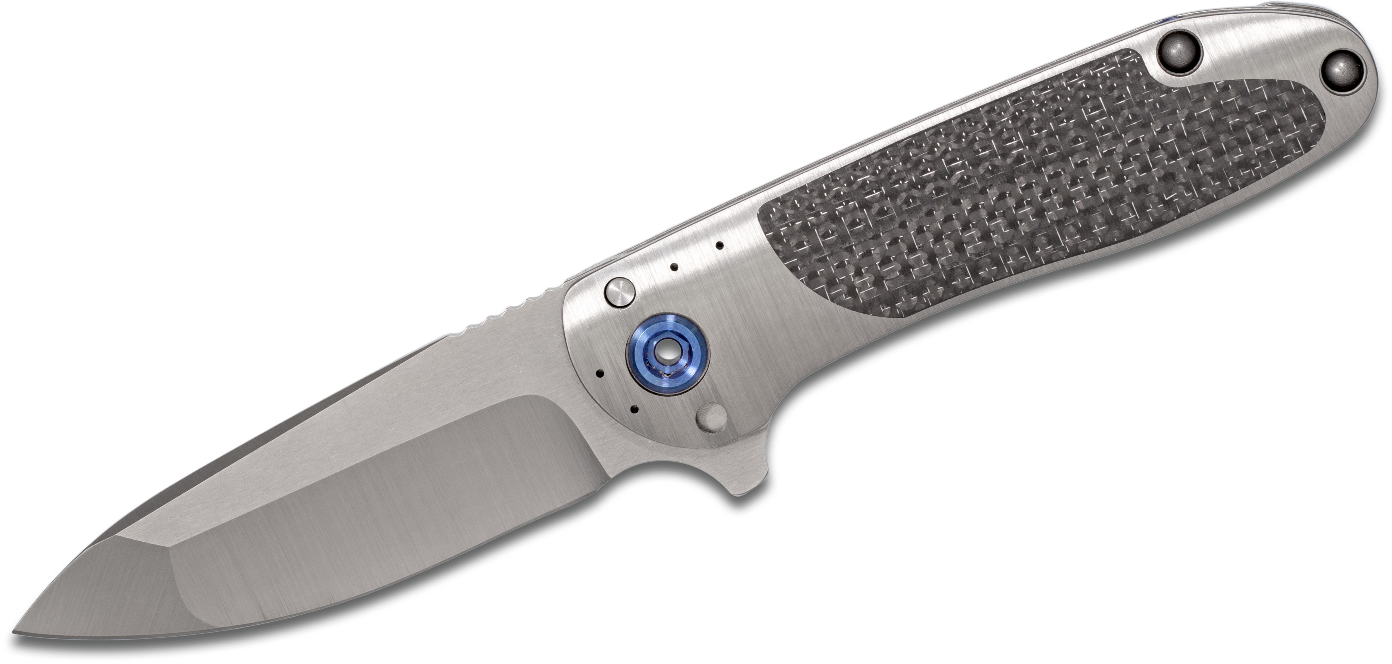 DireWare Custom Tailwhip V2 Flipper 3.75" CPM154 Drop Point Blade, Titanium Handles with