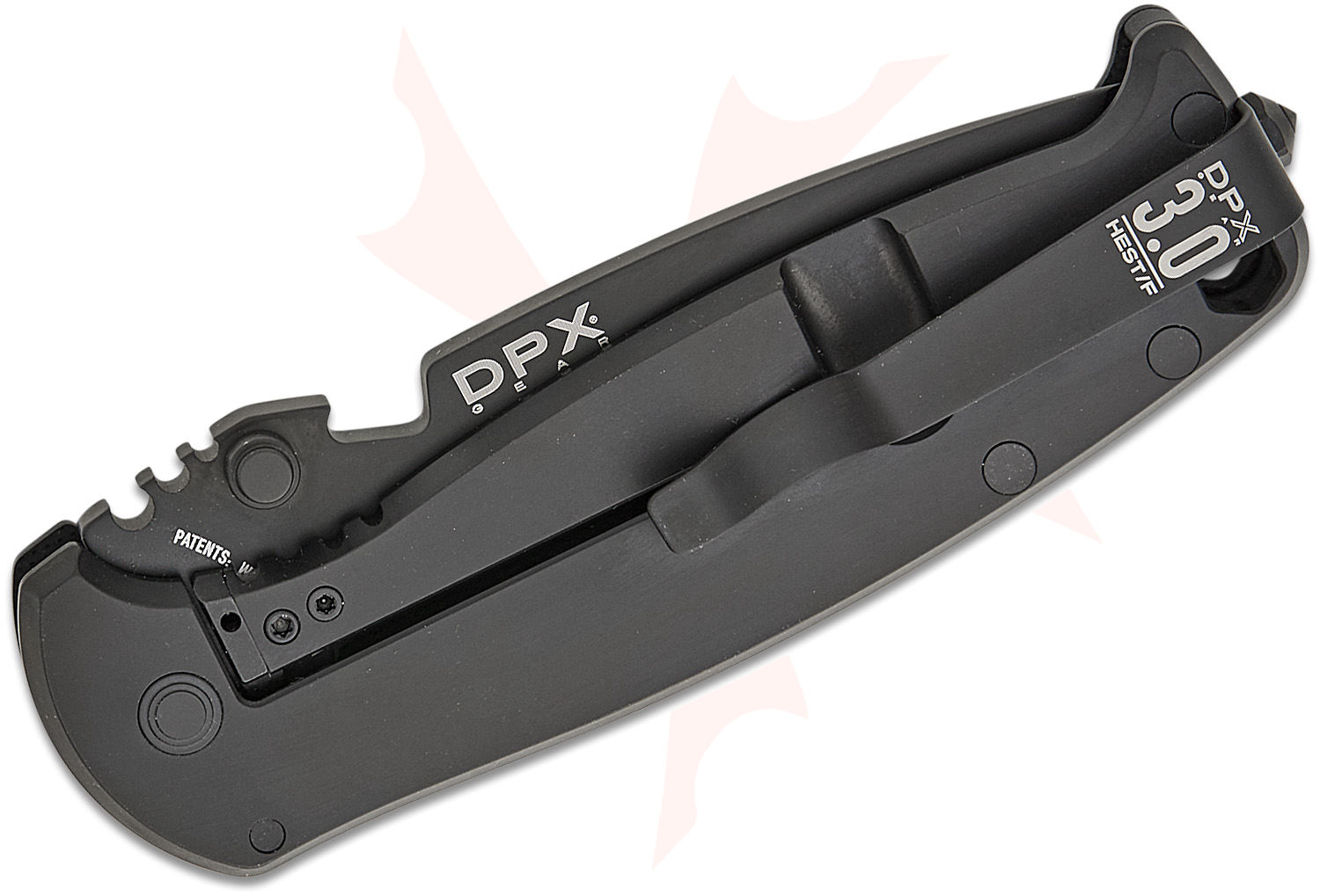 DPx Gear HEST/F 3.0 Triple Black Folding Knife 3.15