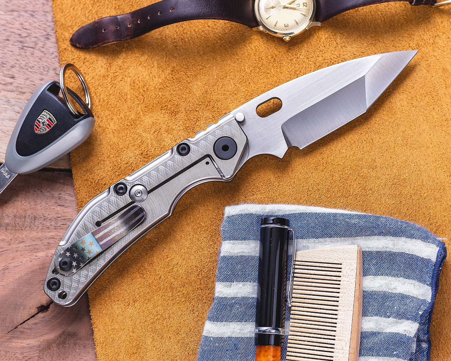 Duane Dwyer Custom BBN-L Folding Knife 4