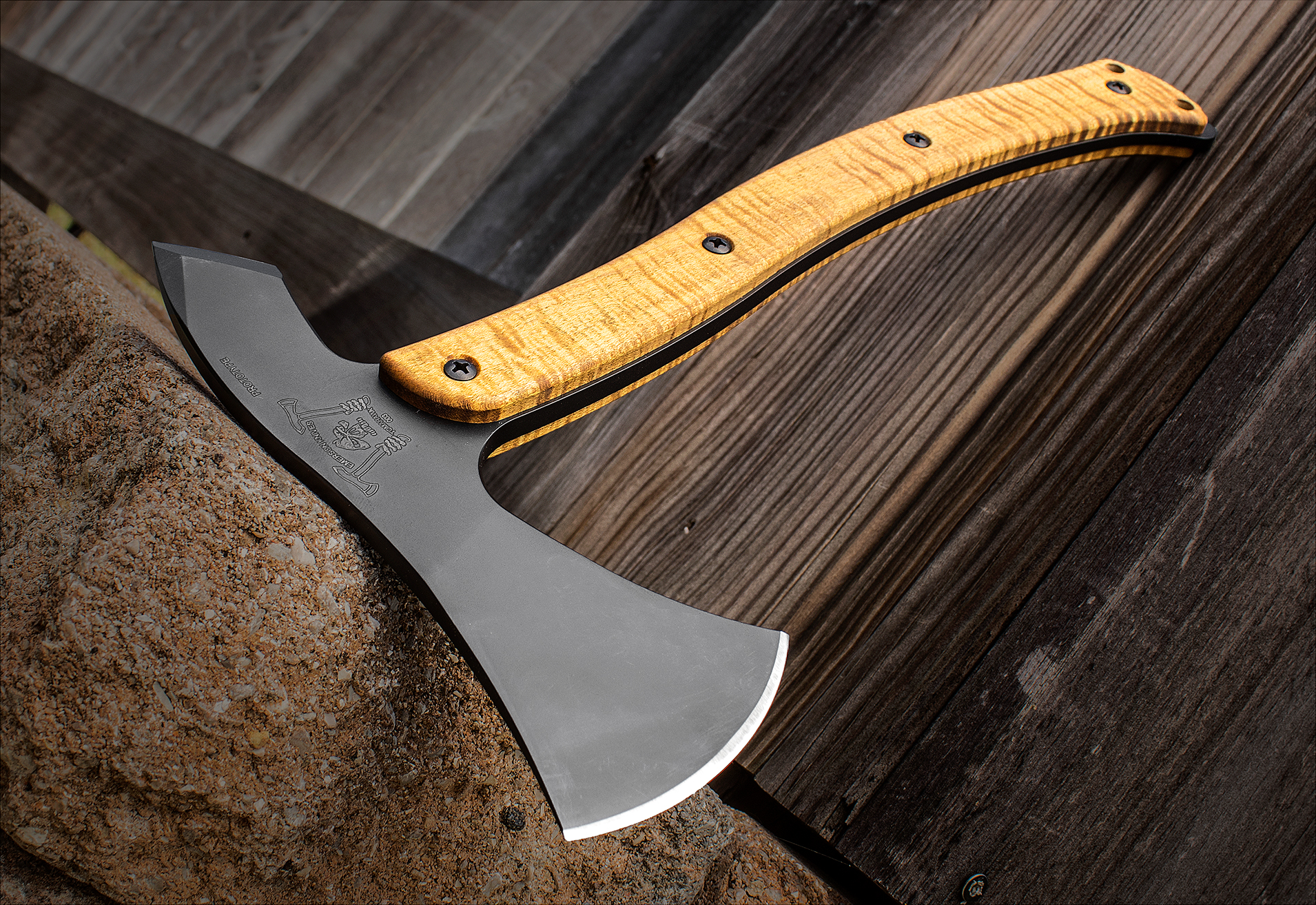 Emerson Custom Combat Axe with Spike Prototype #003, 13.125