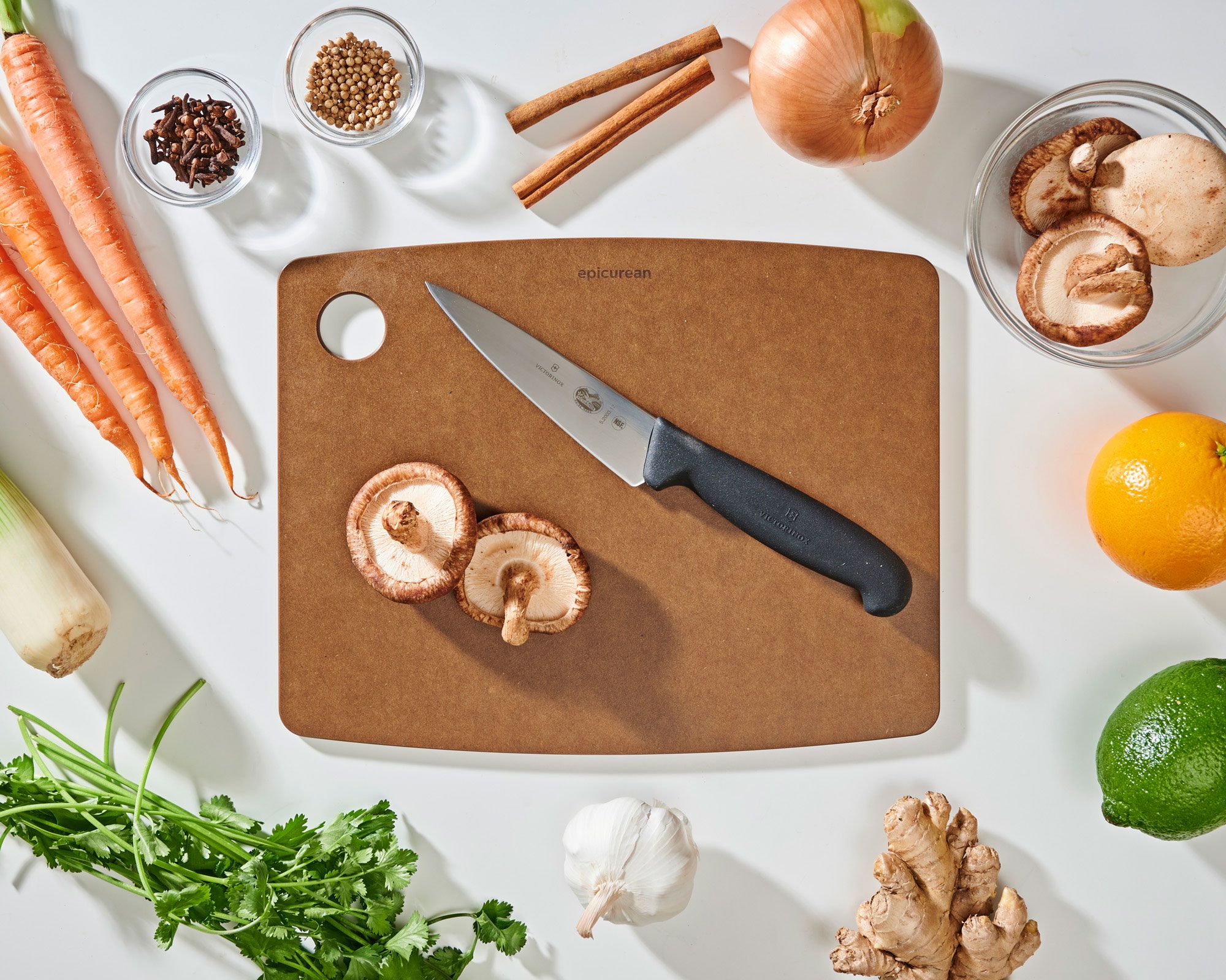 Epicurean Kitchen Series Wood Fiber Cutting Board, Nutmeg, 11.5 inch x 9  inch
