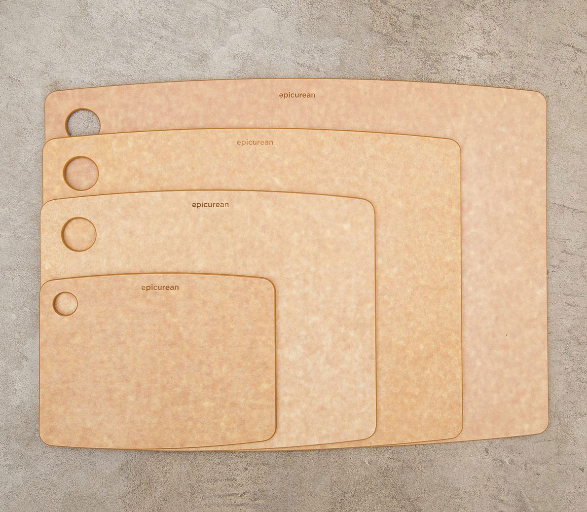 Epicurean Kitchen Series Wood Fiber Cutting Board, Natural, 8 inch x 6 inch