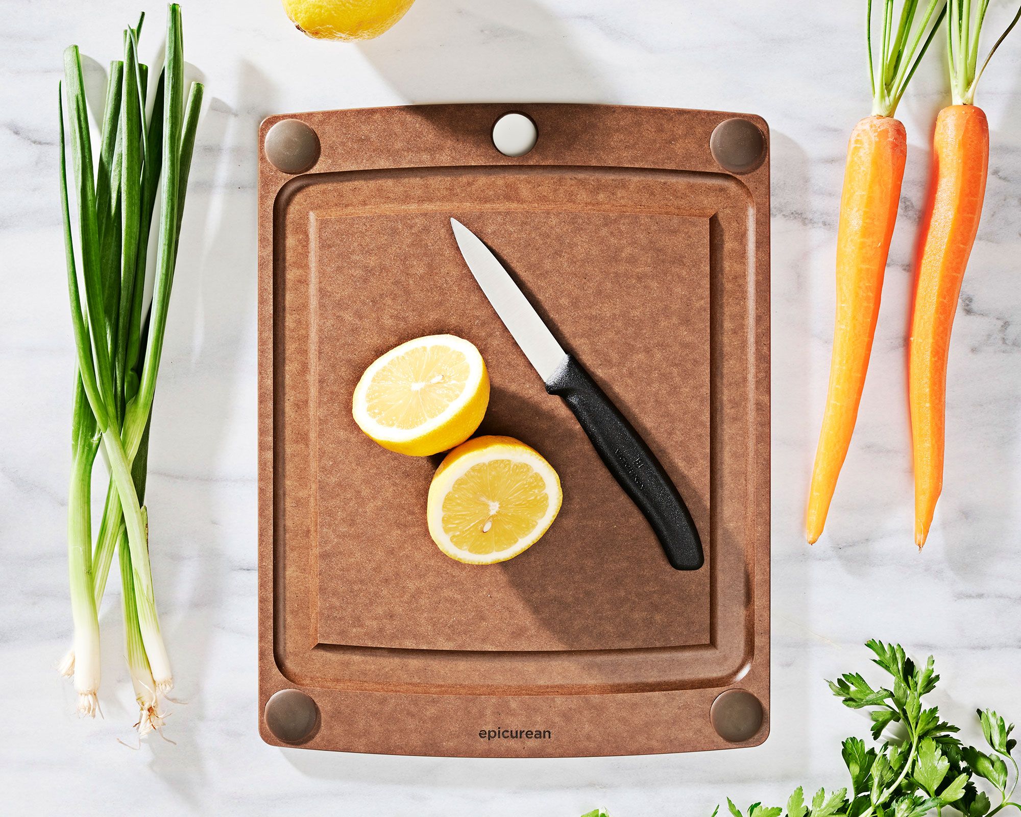 Epicurean All-in-One 11.5 x 9 Cutting Board - Natural