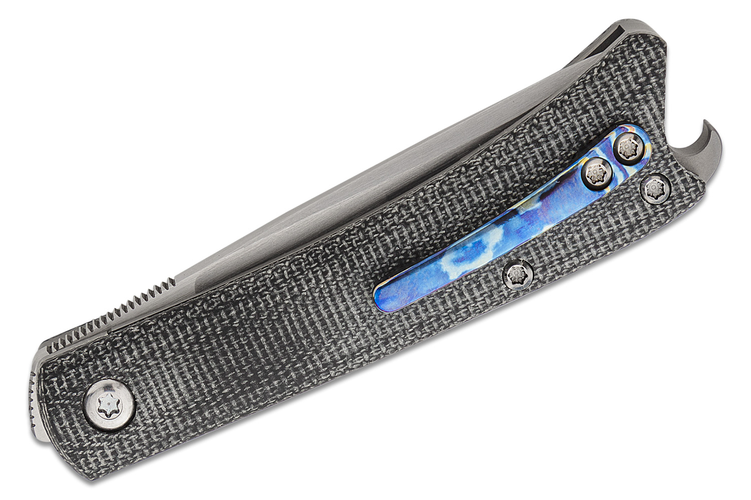 Esnyx Knives Silver Line Beer Buster Jr Front Flipper Knife