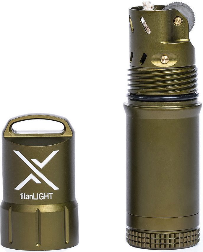 Exotac 5500 titanLIGHT Refillable Lighter, Waterproof, OD Green