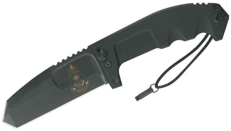 Extrema Ratio RAO Heavy Duty Folding 4.53 Black N690 Tanto Blade, Black  Aluminum Handles - KnifeCenter - EX130RAO