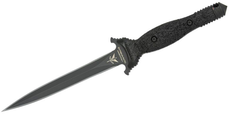 Extrema Ratio Suppressor Dagger 6.69 Black N690 Double Edge Blade,  Polyamide Handles - KnifeCenter - EX312SUPP
