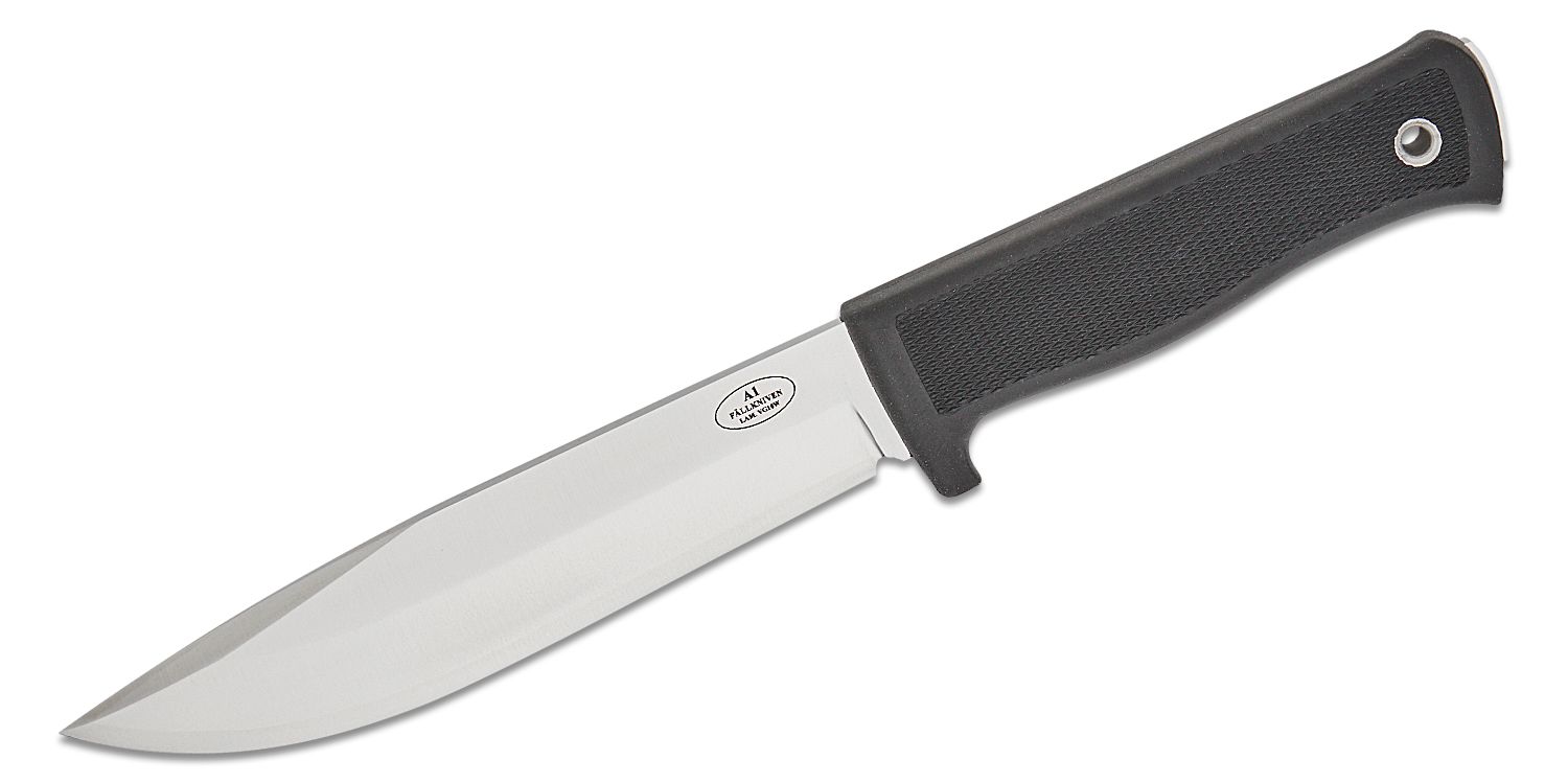 Fallkniven A1 Swedish Survival Knife 6.3 Satin VG10 Blade, Kraton Handles,  Zytel Sheath - KnifeCenter - A1z
