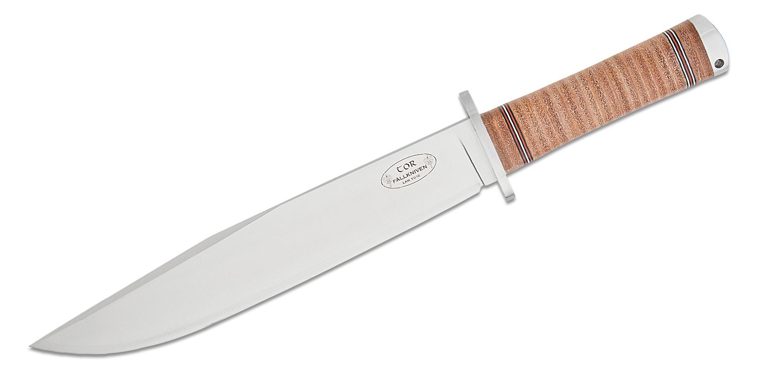 Fallkniven S1z Forest Knife 5.1 VG10 Satin Blade, Black Thermorun Handle  and Zytel Sheath - KnifeCenter