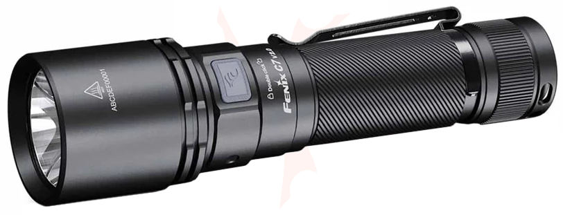Fenix C7V 2.0 Rechargeable Flashlight, Black, 3300 Max Lumens