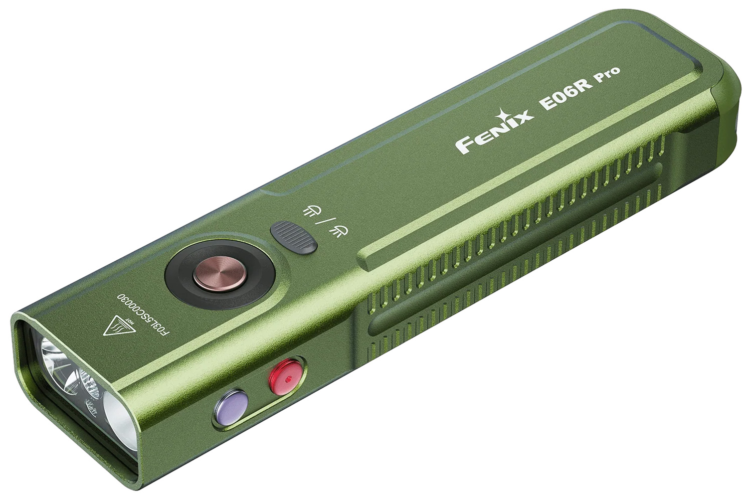 Fenix E06R Pro All Metal UV and LED Keychain Flashlight, Green