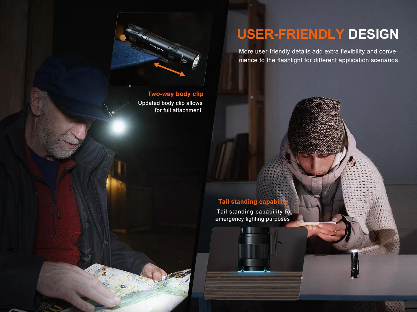 Fenix E12 V3.0 Ultra Compact AA LED Flashlight, Black, 200 Max Lumens ...
