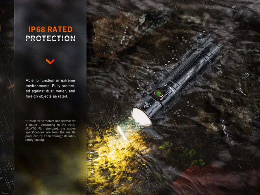 Fenix E35R Rechargeable LED Flashlight, Black, 3100 Max Lumens ...