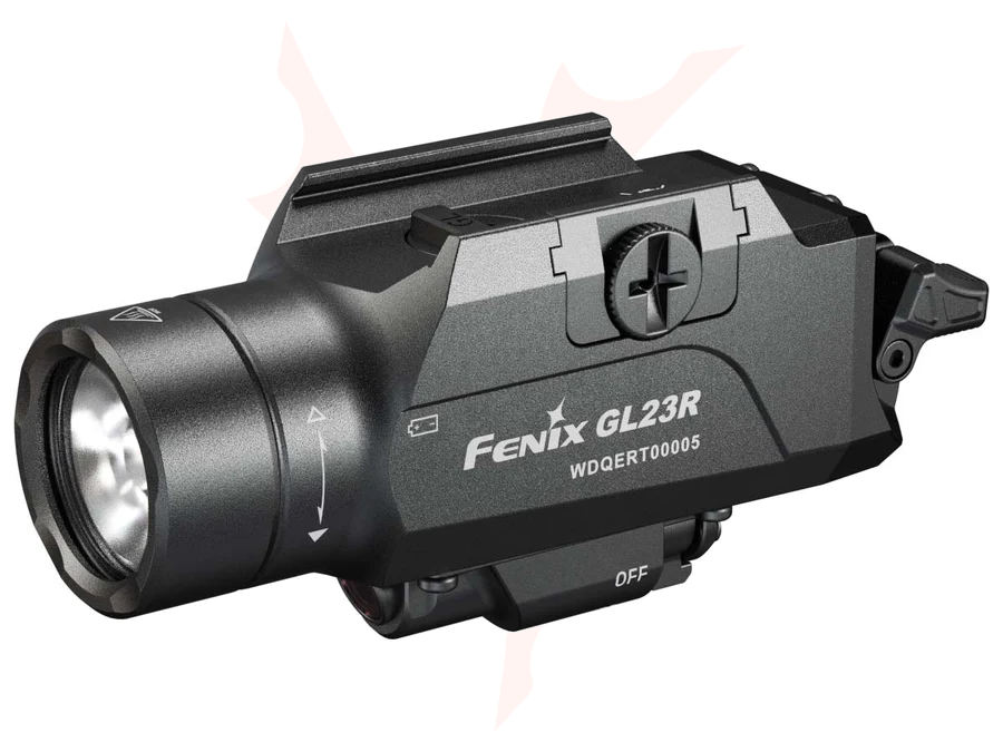 Fenix GL23R Rechargeable Pistol Light with Green Laser, Black
