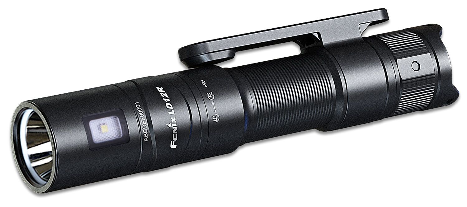 Fenix LD12R Rechargeable LED Flashlight, Black, 600 Max Lumens