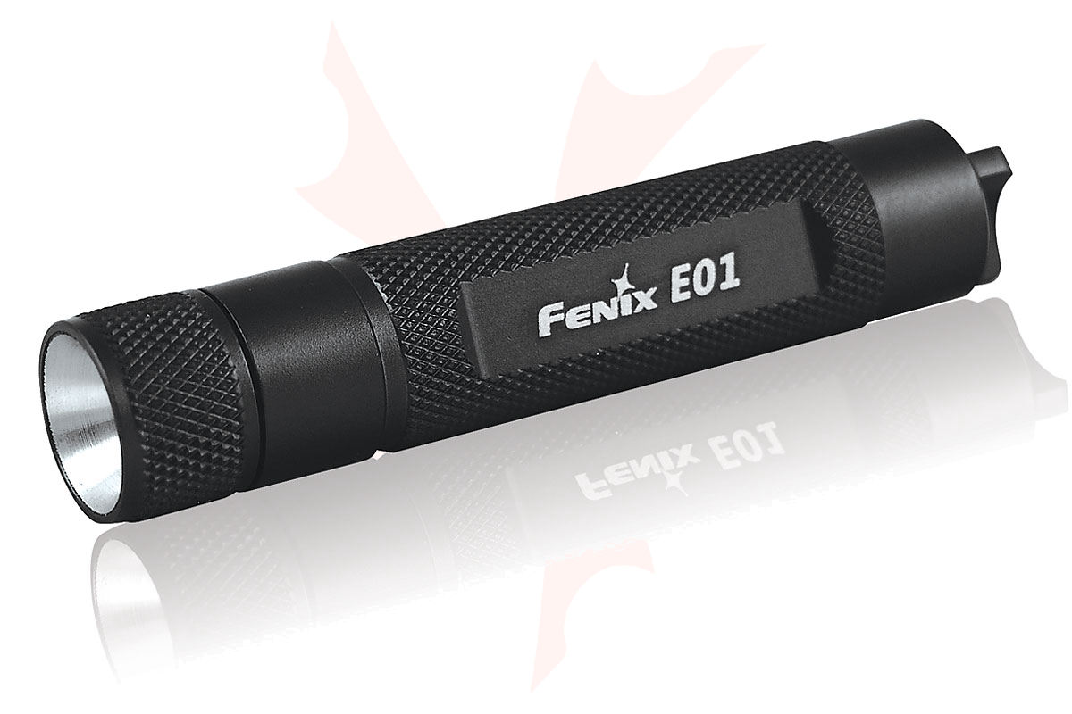 fenix e01 compact led flashlight Fenix E01 Mini Keychain LED Flashlight, Black, 13 Lumens - KnifeCenter -  E01GSBK-B