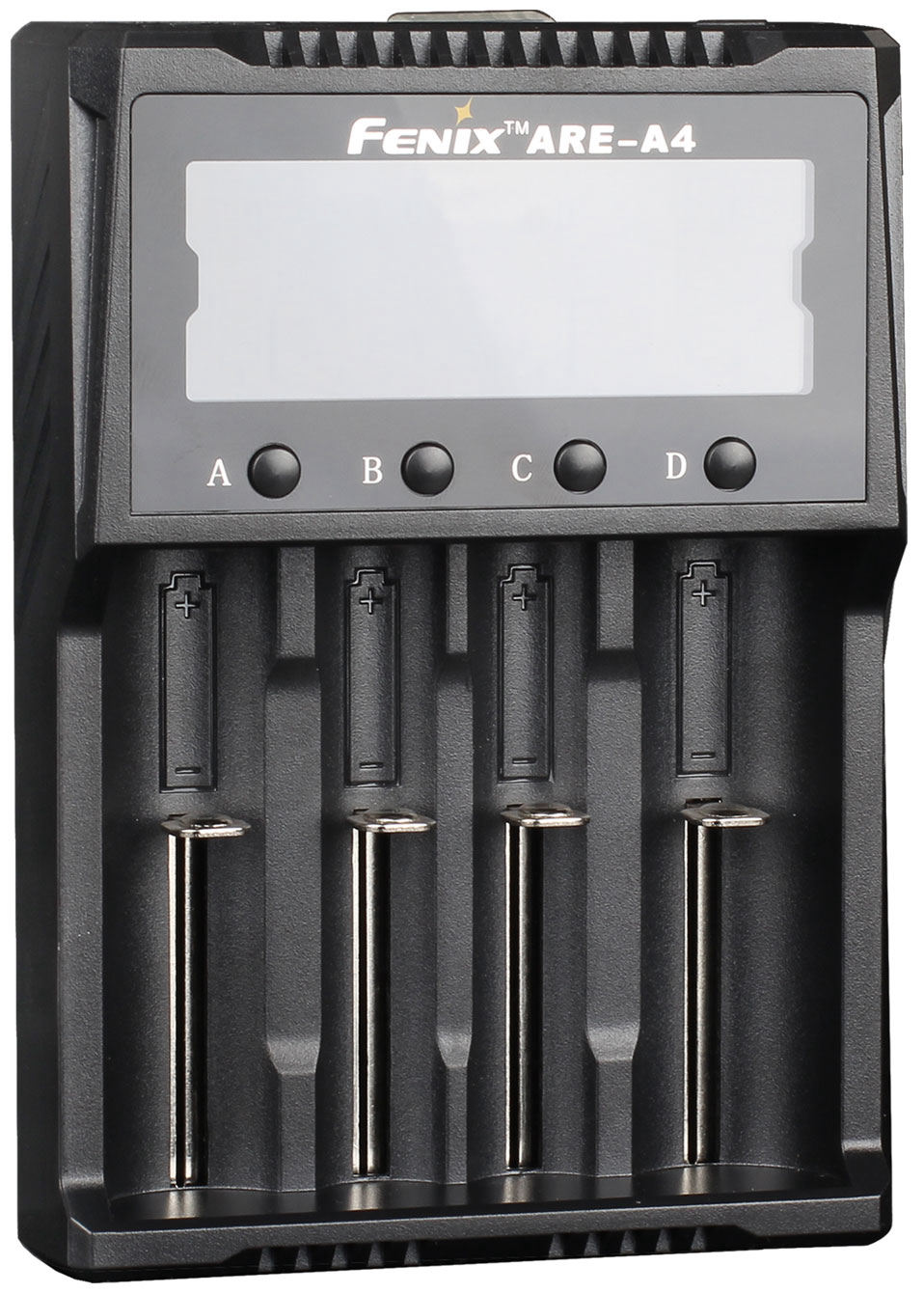 fenix flashlight are-a4 four-channel smart charger Multifunctional Battery for Popular Rechargeable Batteries (18650, 21700, 16340) with LumenTac Battery Organizer : Electronics channel smart charger Smart charger FENIX ARE-A4