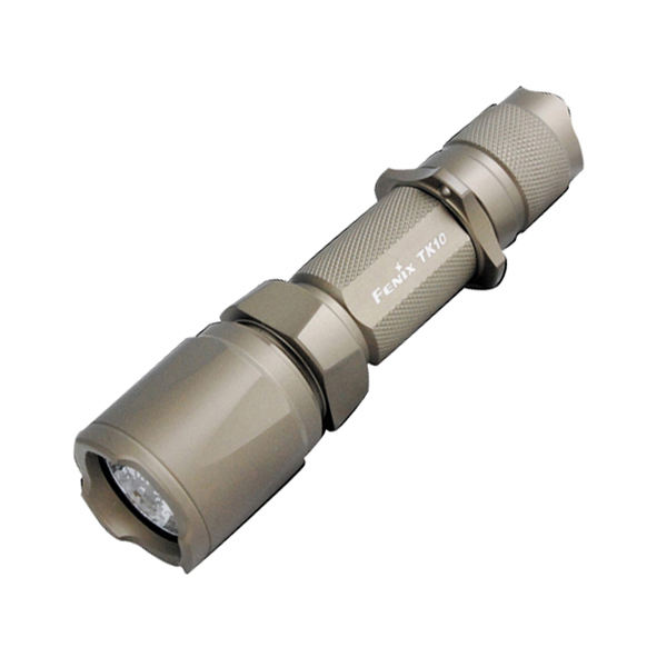 fenix cr123 flashlight Fenix Tactical Flashlight, OD Green Aluminum Body, Up to 225 Lumens 2 x  CR123 - KnifeCenter - FX-TK10O