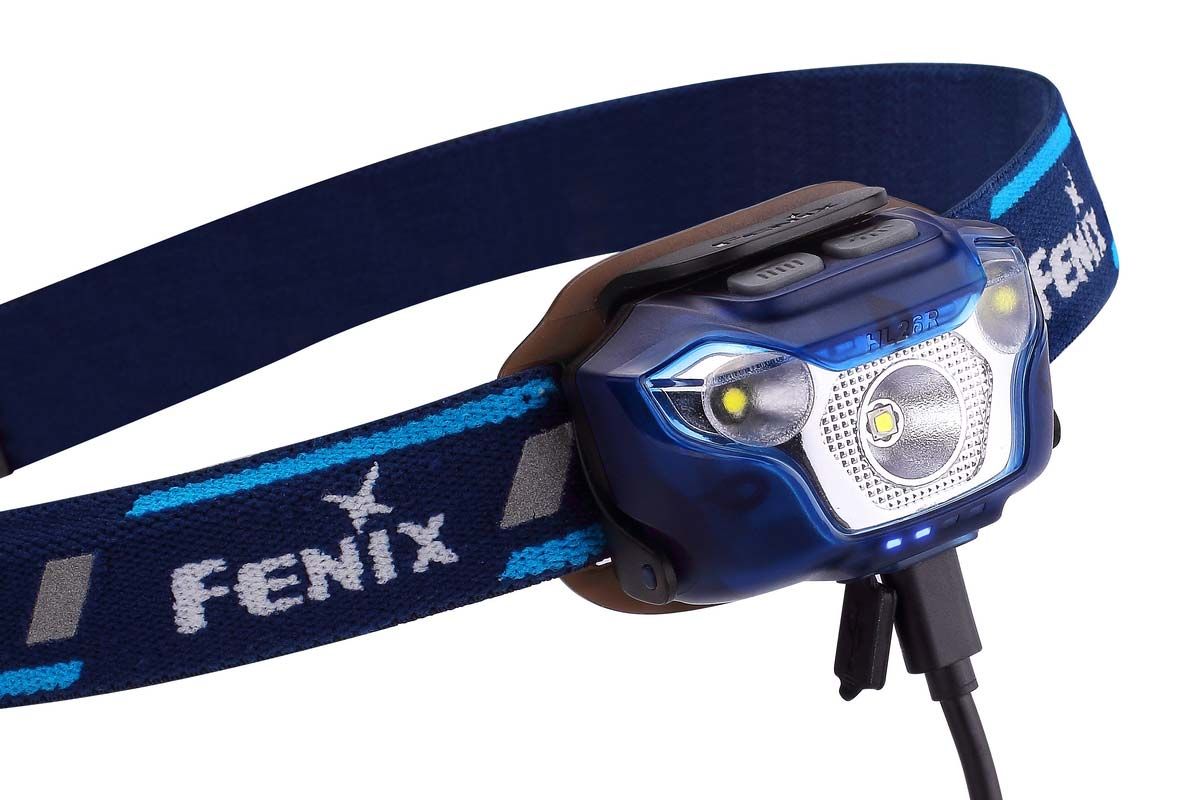HL26R Rechargeable LED Headlamp, Blue, 450 Max Lumens - KnifeCenter