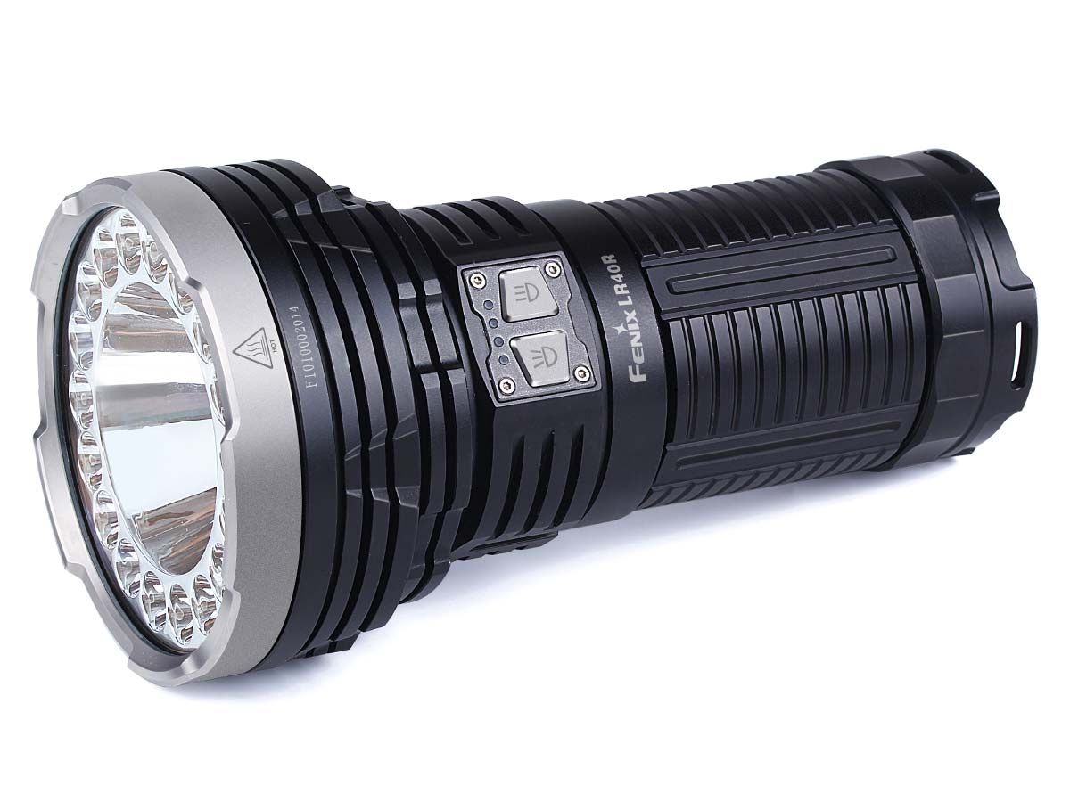 Prominent regering sarcoom Fenix LR40R High-Performance Rechargeable LED Flashlight, Black, 12000 Max  Lumens - KnifeCenter - FX-LR40RV2