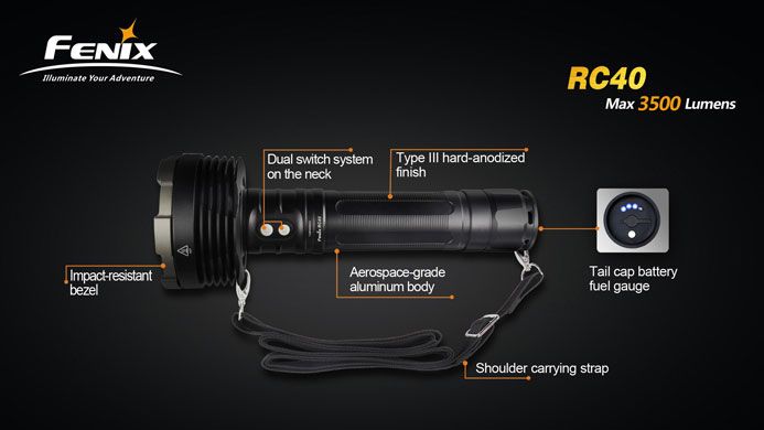 Lampe torche RC40 - Fenix