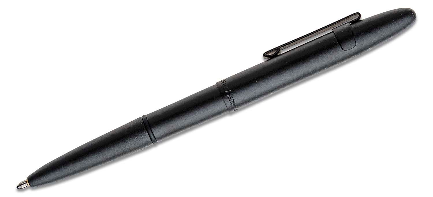 Fisher Space Pen BCL Pocket Clip Matte Black Finish Fisher 400 Bullet Pen Models 